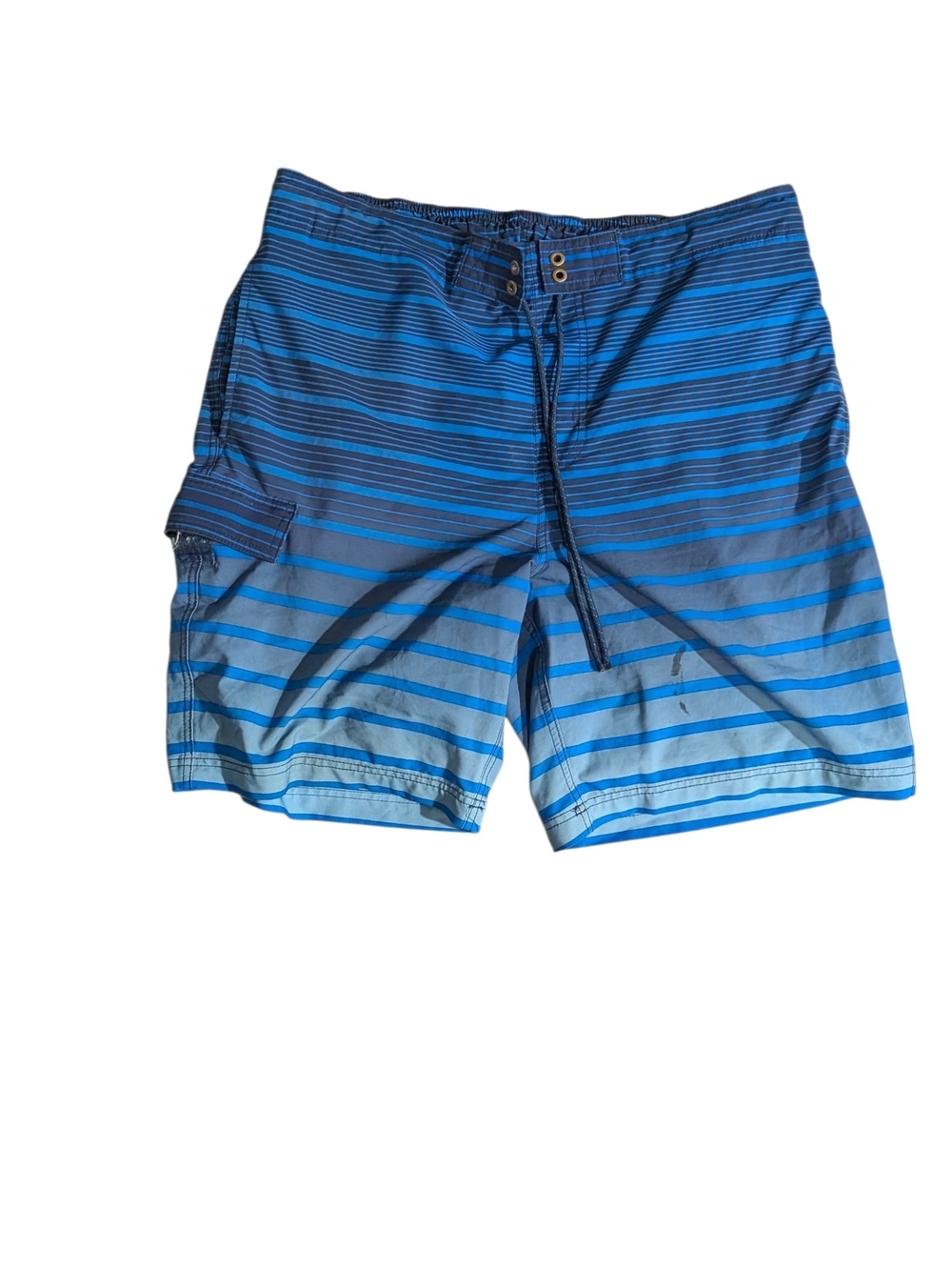 George Blue Striped Board Shorts